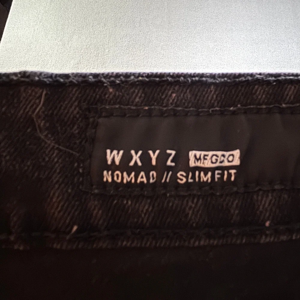 WXYZ MFG CO Nomad Slim Fit Jeans Mens 29x30 Black Denim Pants Casual Streetwear
